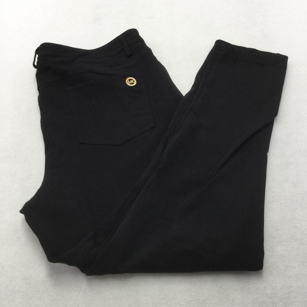 MICHAEL Michael Kors Pants Womens XL Black Ponte Jegging Slim Stretch Workwear